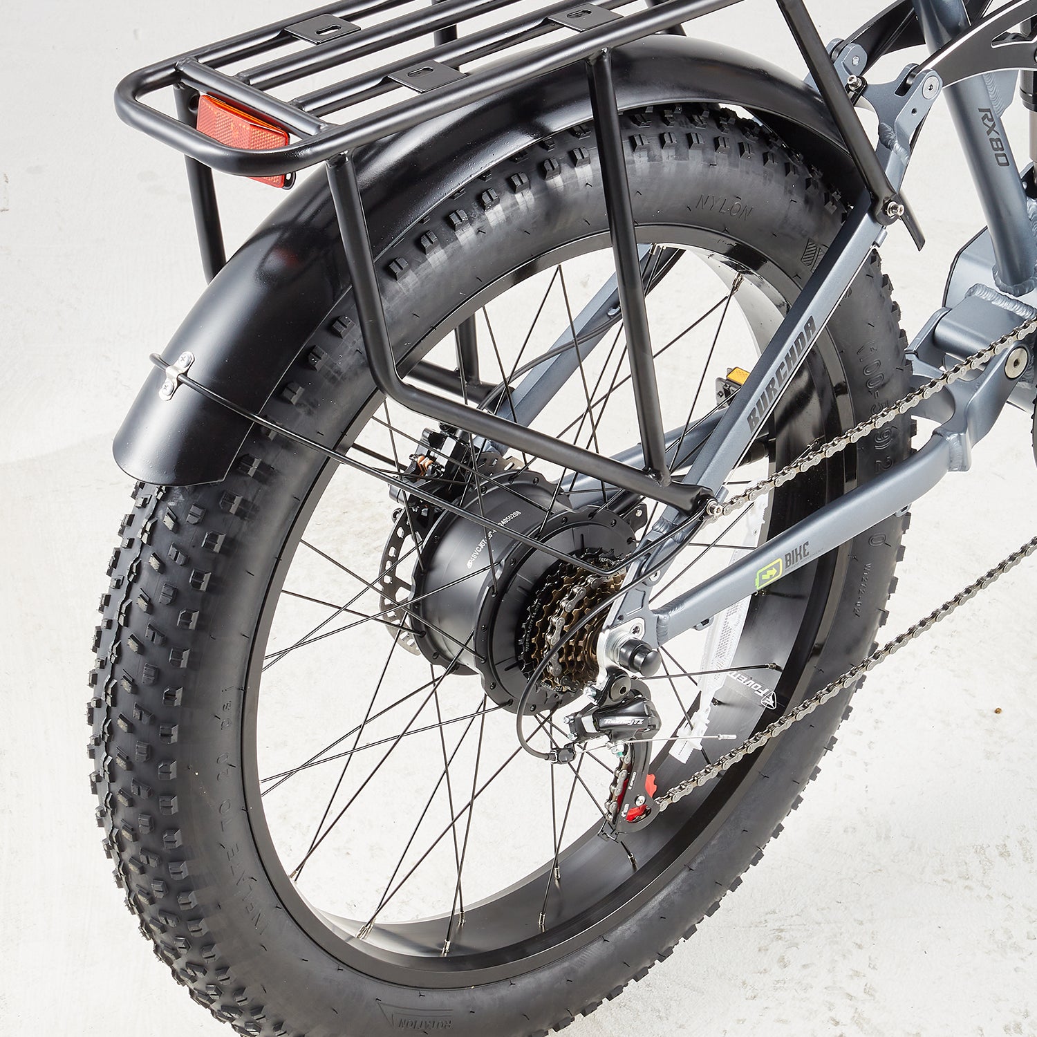BURCHDA RX80 Electric mountain bike 1000W, 48V20AH lithium battery, 26 inch 4.0 fat tyres