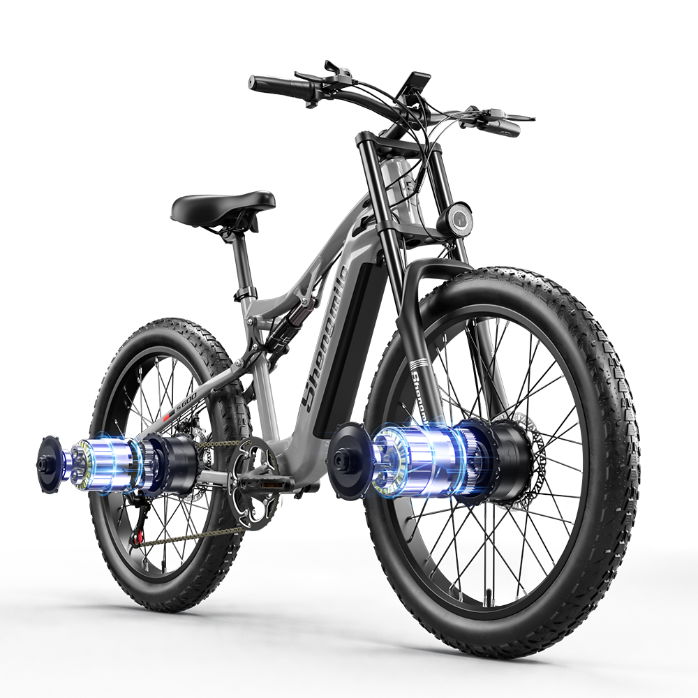 shengmilo S600 Adult Mountain Electric Bike 2000W Dual Motor 48V17.5AH