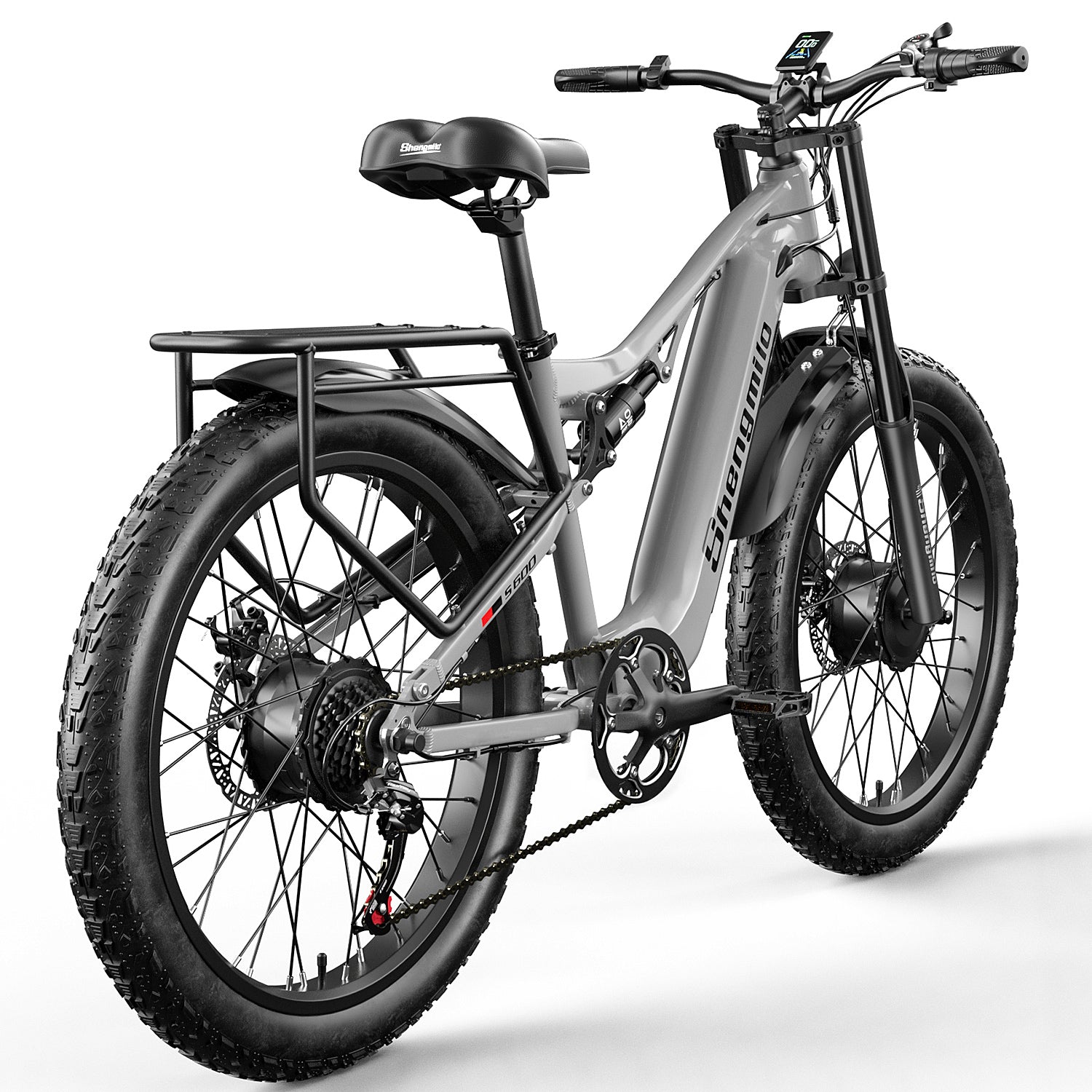 shengmilo S600 Adult Mountain Electric Bike 2000W Dual Motor 48V17.5AH