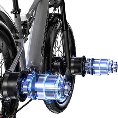 shengmilo S600 Adult Mountain Electric Bike 2000W Dual Motor 48V17.5AH