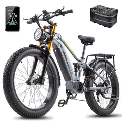 BURCHDA RX80 Electric mountain bike 1000W, 48V20AH lithium battery, 26 inch 4.0 fat tyres